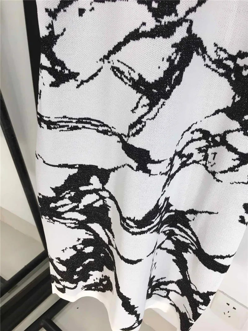 FOMOLAYIME новое летнее платье Vestidos женское трикотажное платье на бретелях с принтом