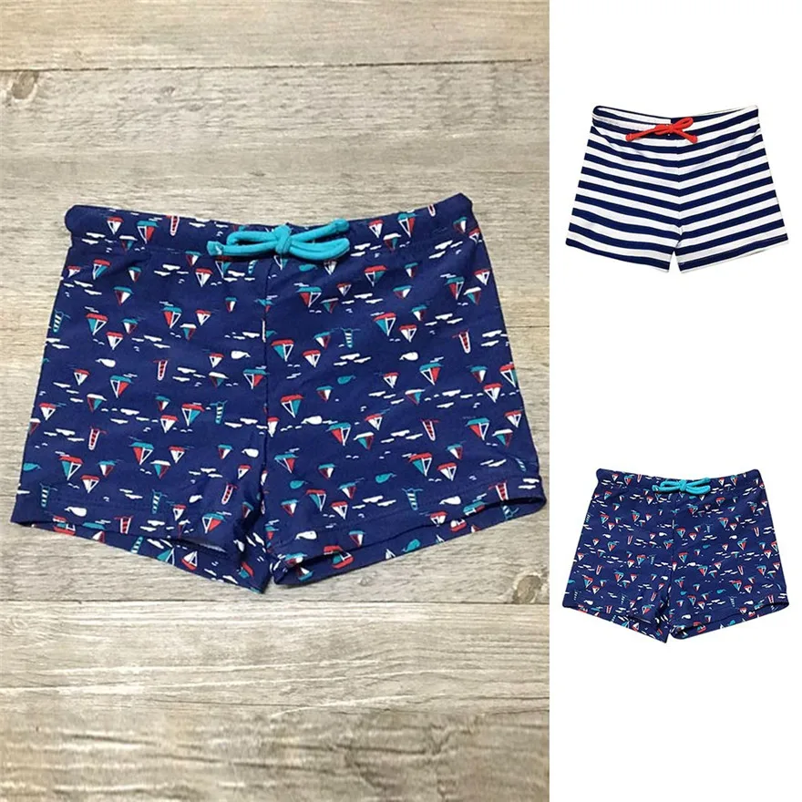 

Telotuny Kid Children Summer Shorts 2018 Boys Striped Print Stretch Beach Swimsuit Swimwear Pants Shorts MAY 29