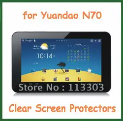 5 шт. 3 Слои ясно Защитные плёнки с Камера отверстия защитный Плёнки для Yuandao Vido N70 Планшеты без розничная продажа Вышивка Крестом Пакет