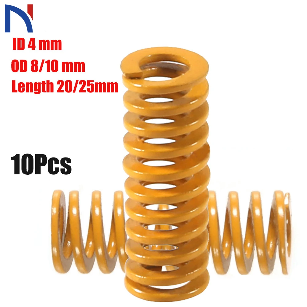 

10Pcs 3D Printer Motherboard Compression Springs OD 10mm 25mm for Creality CR-10 10S S4 Ender 3 Heatbed Springs Bottom Connect