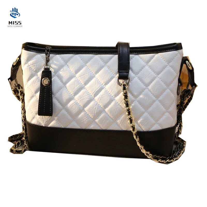 

2019 new women's bag Sheepskin rhombic chain bag Gradient wandering bag Mini shoulder messenger Genuine Leather bucket bag