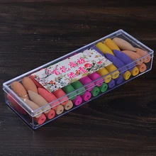 54 шт. натуральный отток Будды конус благовония для помещений пагода Жасмин башня пуля сандалового дерева agilawwood благовония s ароматные благовония