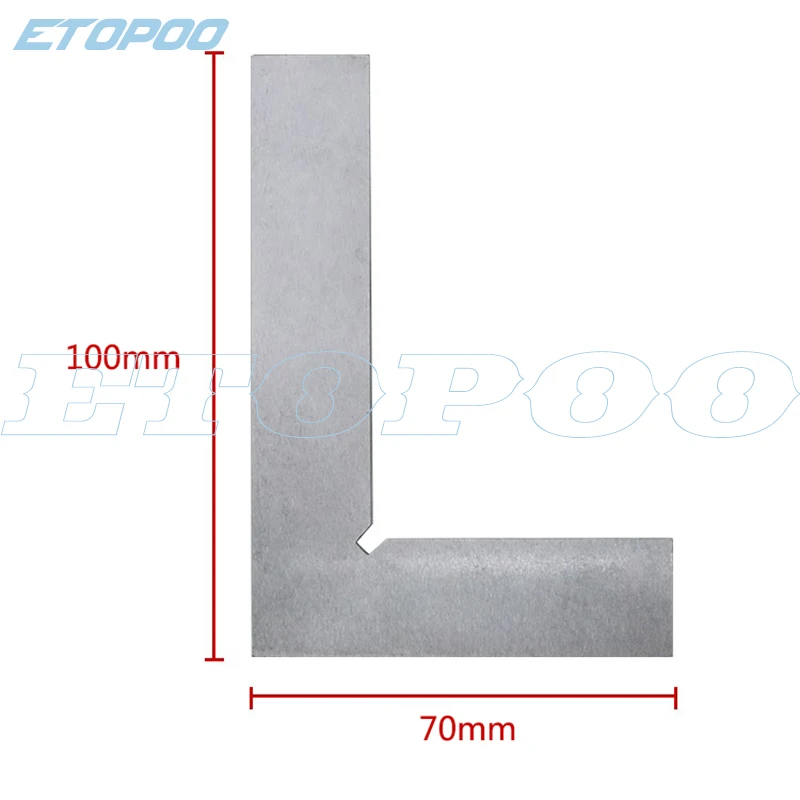 1 шт. нержавеющая сталь 100x70 мм лопастной угол 90 градусов попробуйте квадратная линейка плоские углы транспортир