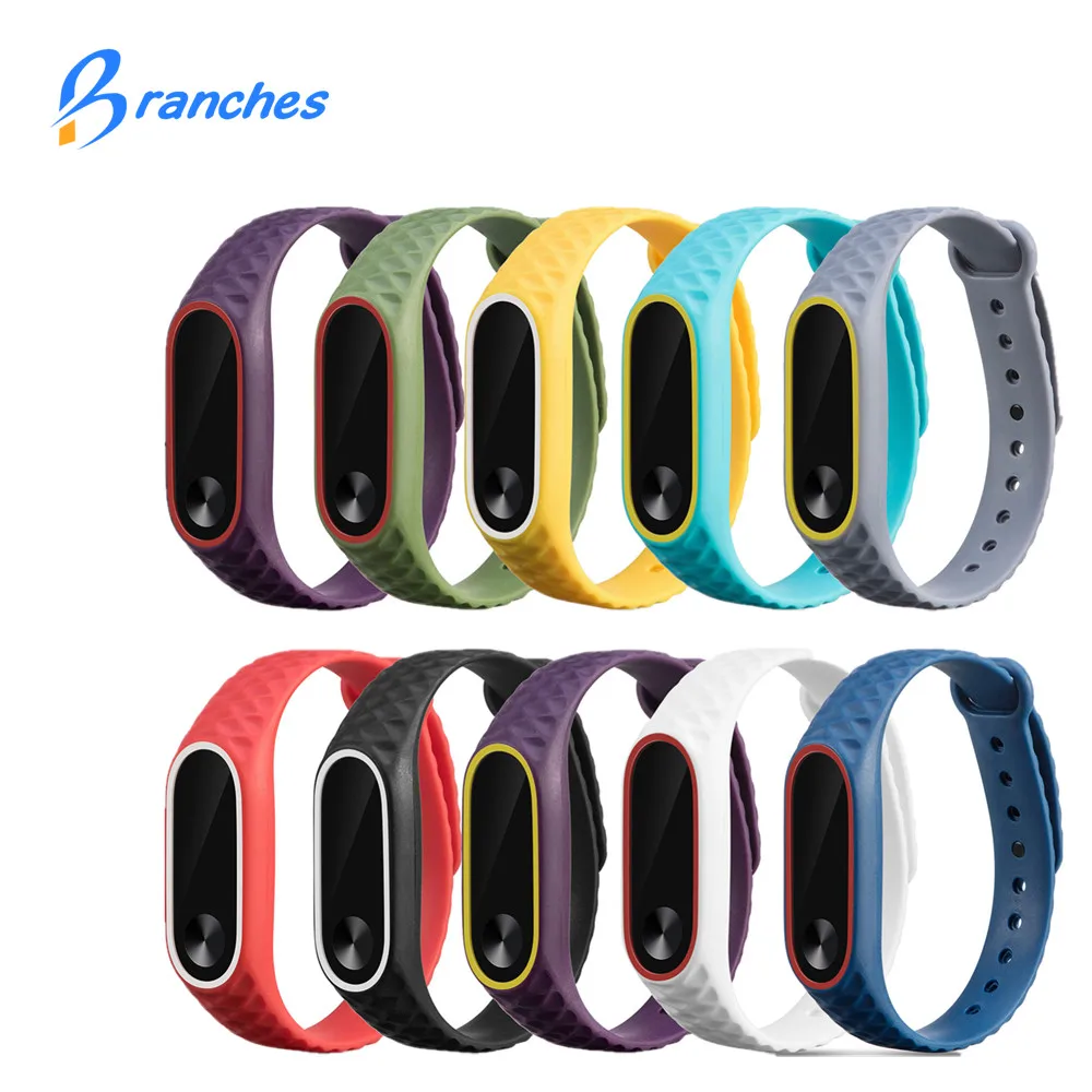 Mi Band 2 Strap Bracelet wrist strap for Xiaomi mi band 2 watch xiomi Mi band2 accessories smart bracelet sport Silicone Strap