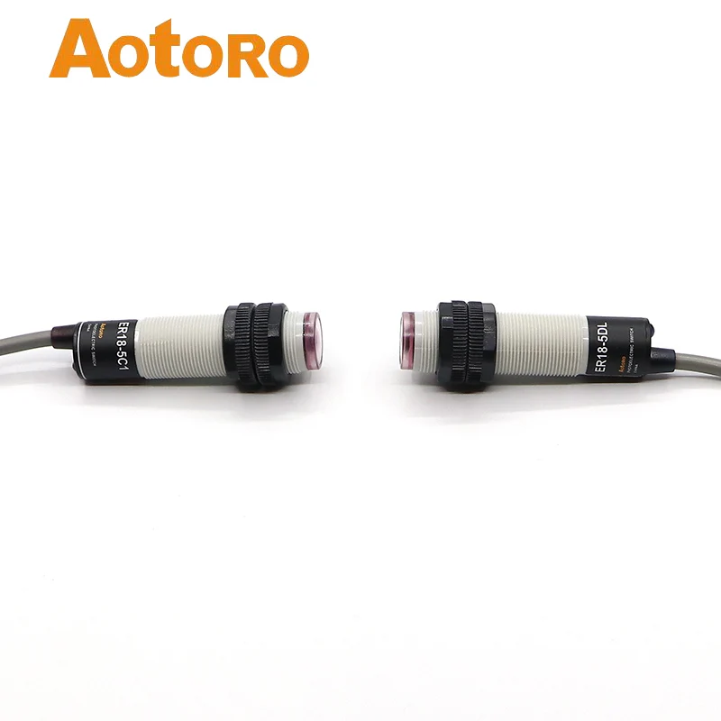 

ER18-5C2,5DL through beam photoelectric sensor NPN NC automation control