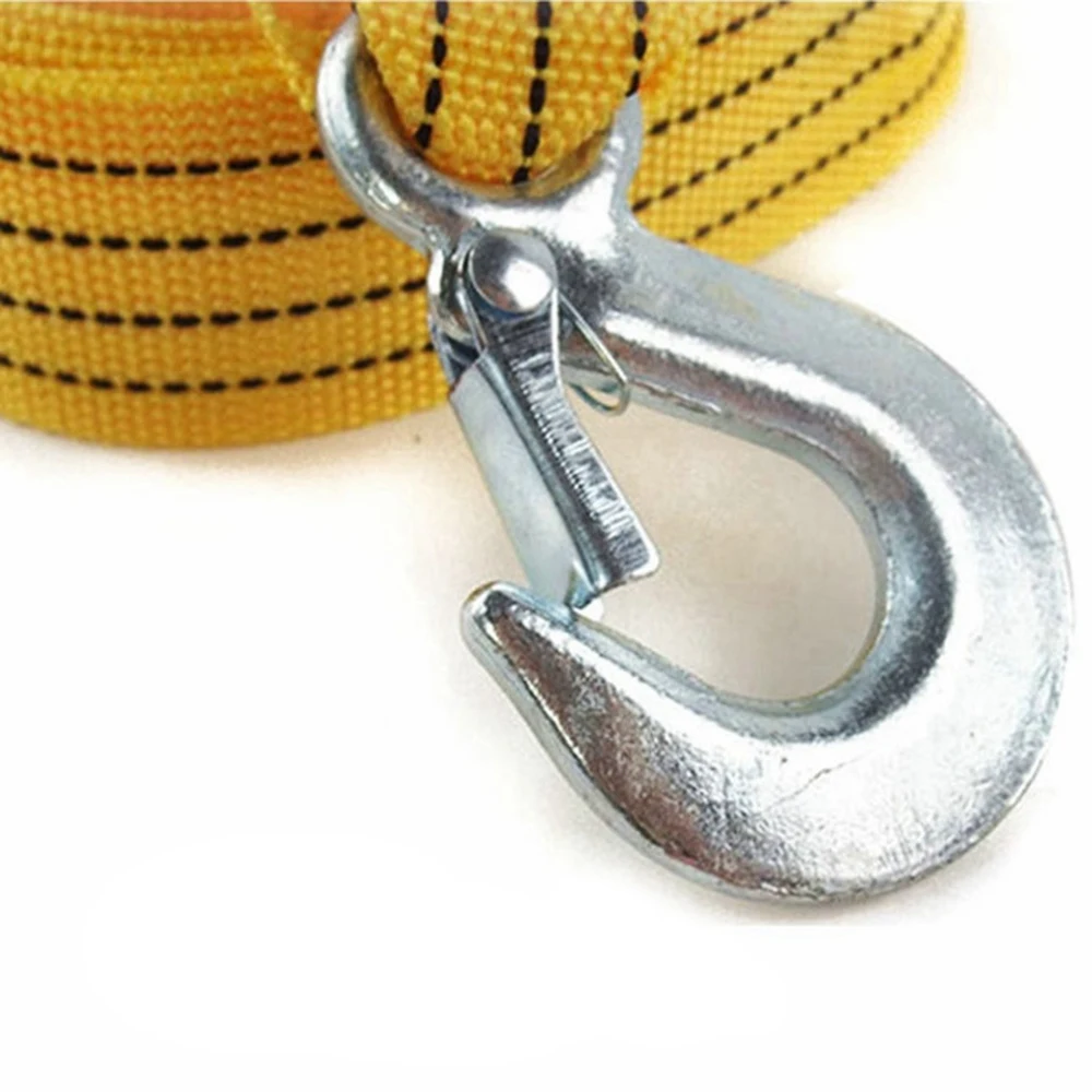 3 متر 3 طن سيارة الجر حبل سيارة حبل قطر الثقيلة سحب حزام حبل السنانير 10,000 Lb قدرة اكسسوارات السحب حزام