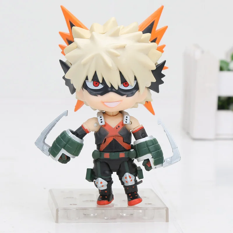 10 см аниме My Hero Academy Midoriya Izuku Bakugou кацуки q-версия#686#705 323 figma модель игрушки ПВХ Фигурки игрушки