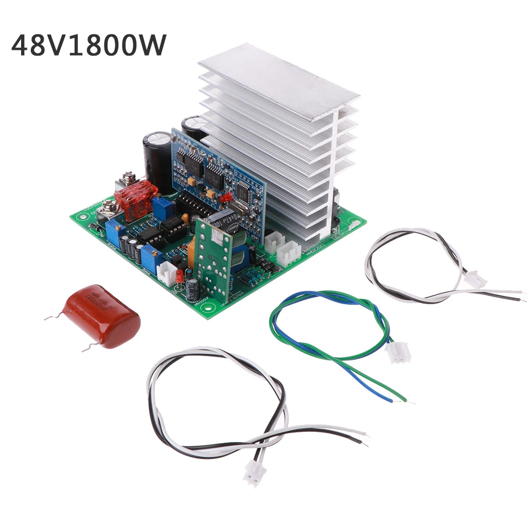 Инвертор с чистым синусом Мощность преобразователь частоты доска 12/24 V/48 V 600/1000/1800W готовой Панели для "сделай сам"