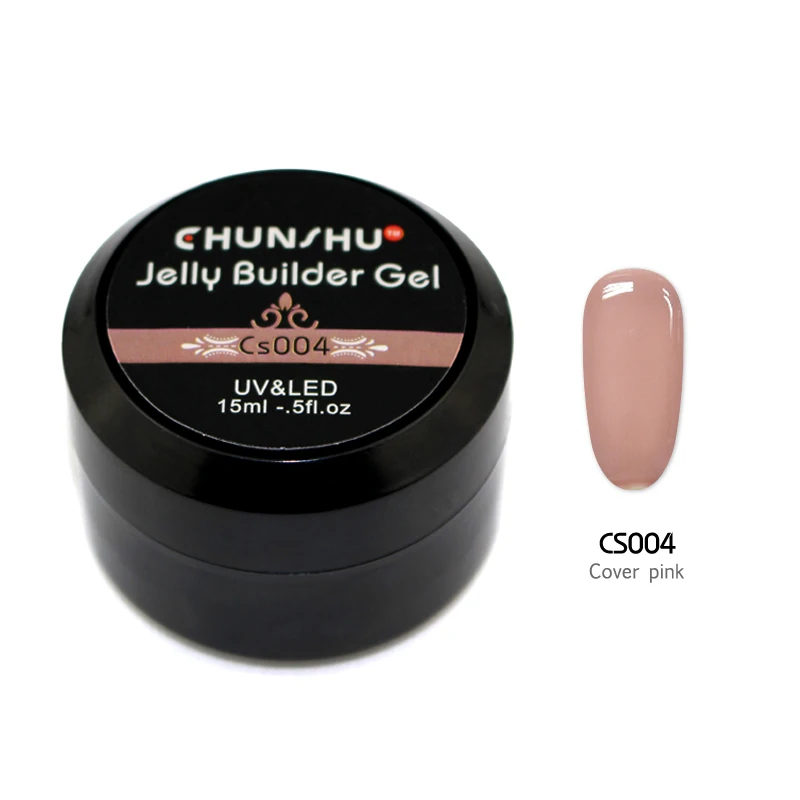 

Factory Supply Jelly Crystal Gel Nail Art UV LED Soak Off Camouflage Constructor Gel 6Colors Poly Builder Gel Nature Extension