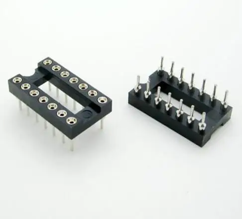 10 шт. 14 Pin Круглый DIP адаптер для ИС панели 14Pin шаг 2,54 мм соединитель резистор