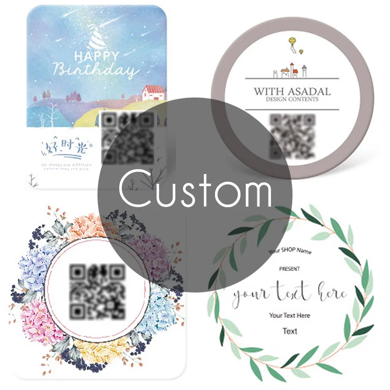 

1000pc Custom Logo Sticker Hand Made Kraft Paper Labels Seals Shower Wedding Personalized Gift Label Printing Name Self Adhesive