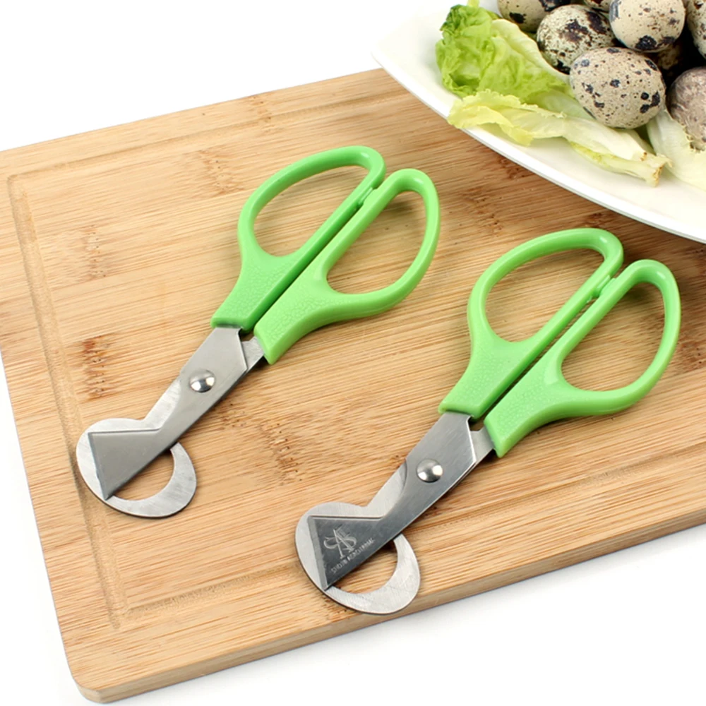 

2 Pcs egg scissors cutter opener Quail Bird Egg Clipper Kitchen Tools Egg Cracker
