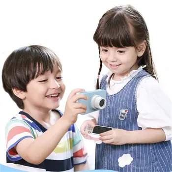 

Cartoon Animals Kid Digital Camera 2 Inch Screen HD 8MP Silicone Soft Cover 32g Micro SD Card Brithday Gift