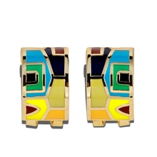 Vazrobe брендовые классические солнцезащитные очки Винтаж Золотая эмаль штифты серьги Модные украшения серьги для Для женщин вечерние подарки ювелирное изделие, опт