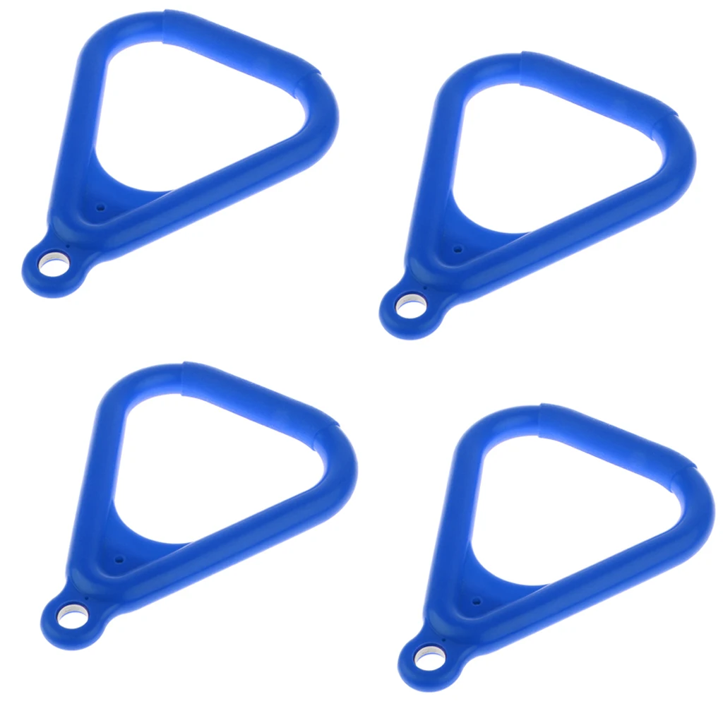 MagiDeal Kids Outdoor Indoor Trapeze Swing Ring Playground Swing -Blue