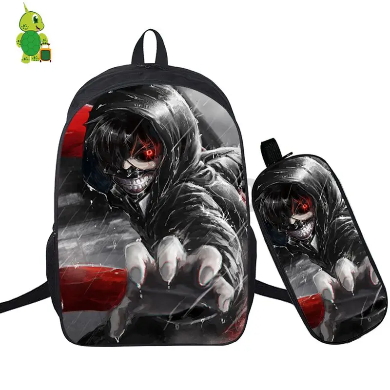 Рюкзак Tokyo Ghoul Kaneki Ken 2 шт./компл. школьная сумка для девочек подростков