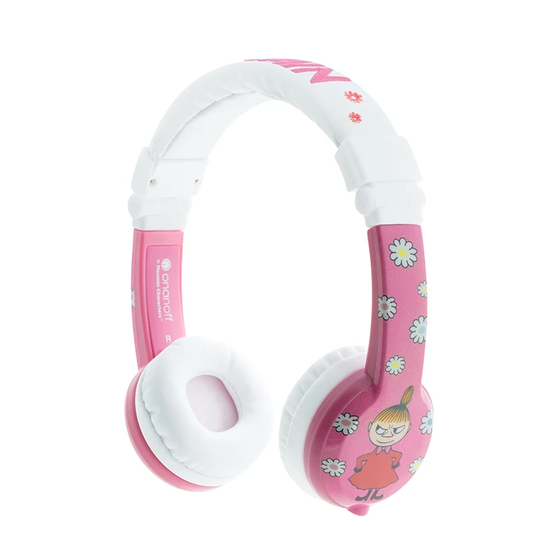 BuddyPhones ONANOFF MOOMIN Headphones Kids Safe Volume Limiting Wired Headsets Cartoon Cute Children Earphones With Microphone
