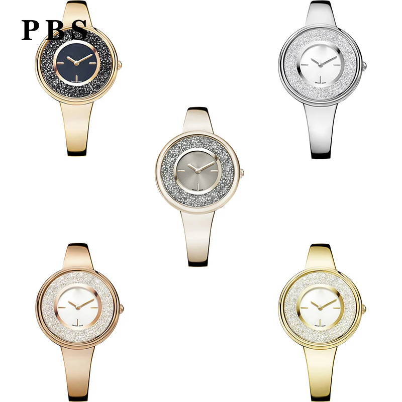

PBS Original Copy Precision Steel High Quality 1:1 Fine Crystal Lady Watch Multi-color Logo Logo Free Wholesale Manufacturers