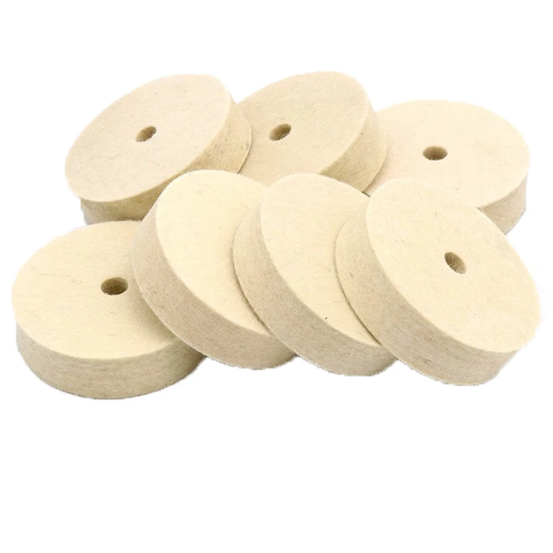 URANN 80mm Wool Polishing Grinding Pad Wheels for Jewelry Dremel Rotary
