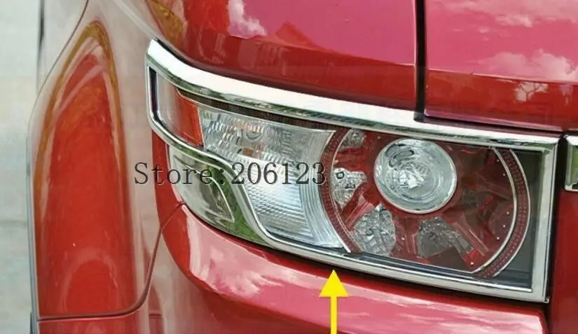 Для Land Rover Range Rover Evoque 2012-2016 Chrome сзади хвост крышка свет лампы Планки