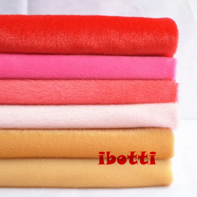 6pcs 40*50cm Solid Color Fabric Meter Plush Fleece Fabrics Telas Tissus