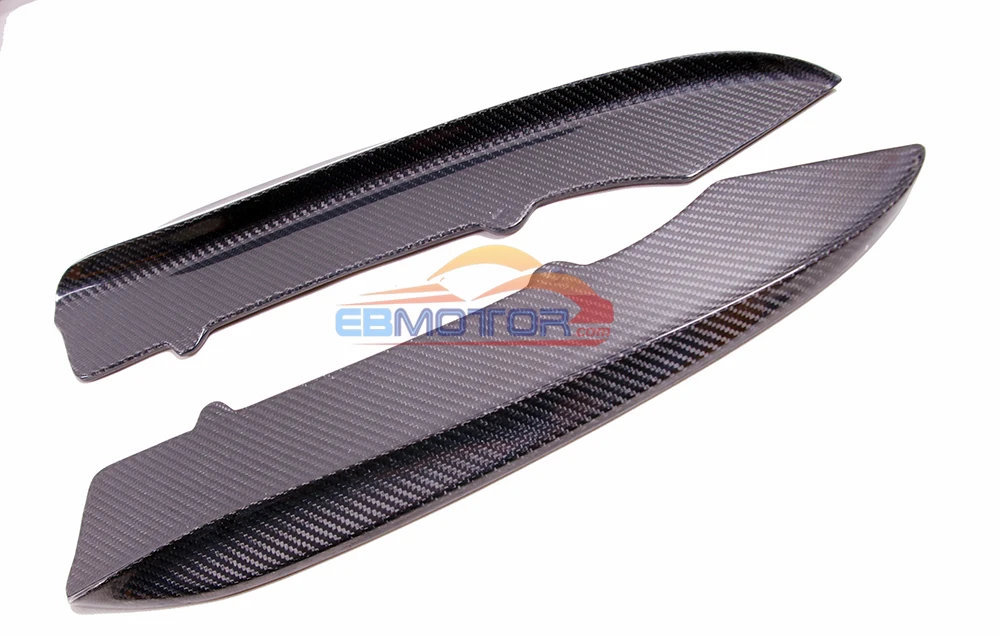 ebmotor-com Real Carbon fiber Rear Bumper Side Splitter Spoiler EXTENSIONS 1pair for BMW E92 E93 2D M3 Model 08-13 17