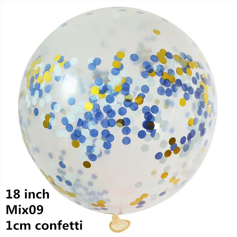 С Днем Рождения гирлянда из букв воздушный шар хвост Вечерние Декорации фольга бумага воздушный шар "Конфетти" падение день рождения поставки - Цвет: BB554MIX09