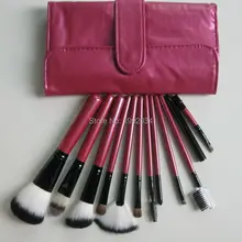 Natural Wood Handle Professional 11Pcs Makeup Brushes Cosmetics Tools Eyeshadow Blush Soft Cosmetic Brush Set