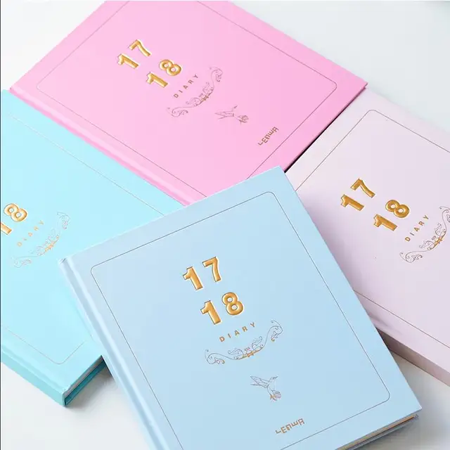thicken manual notebook simple color page schedule efficiency