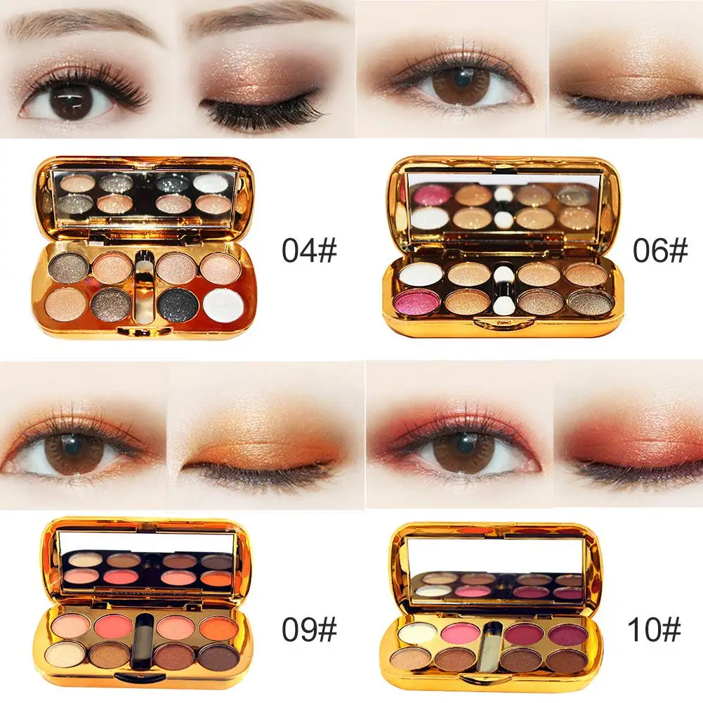 

New 8 Colors Shimmer Eyeshadow Smoky Makeup Nude Makeup Eye Shadow Matte Eyeshadow Palette Long Lasting Glitter Eyeshadow