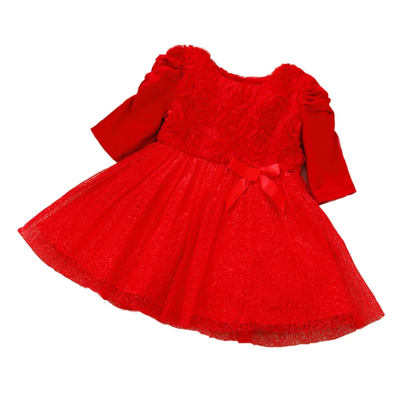 red baby dress