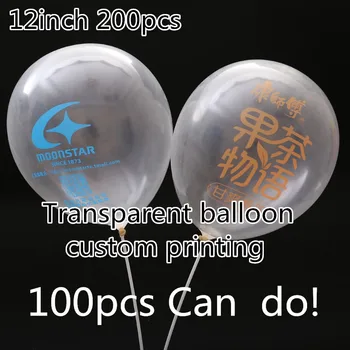 

100pcs 200pcs personalized print ballon customized balloon with letters text printing Transparent ballon Wedding birthday party
