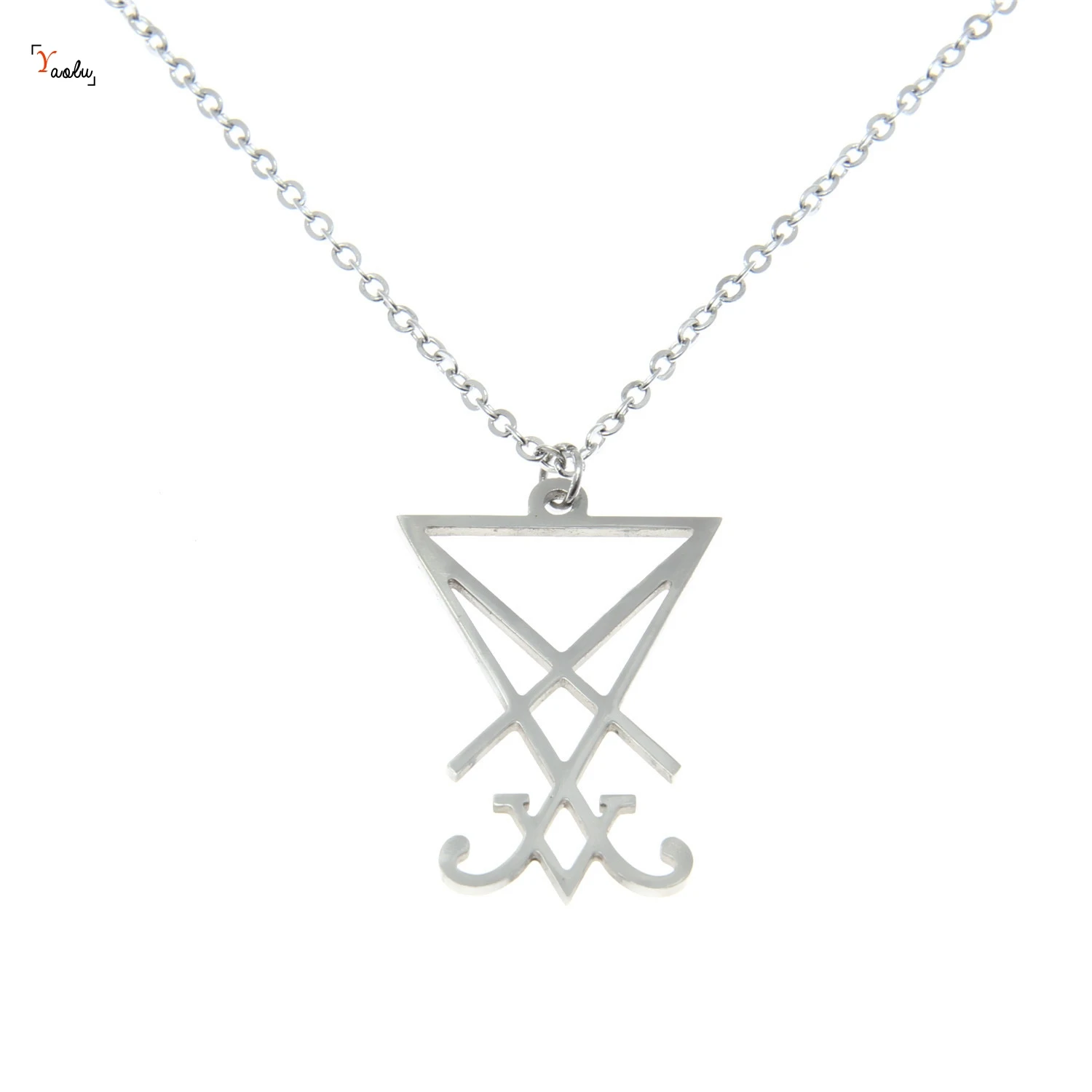Люцифер Sigil ожерелье печатка сатаны символ дьявола очарование кулон | Украшения и