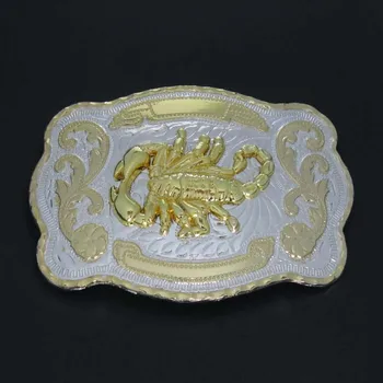 

Scorpion Western Belt Buckle Silver With Gold