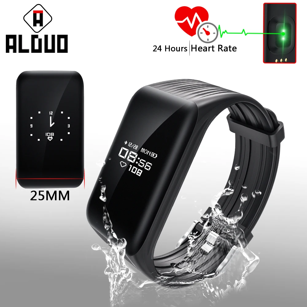 k1 Фитнес трекер Smart Watch Heart Rate Monitor Браслет Bluetooth Step Counter Монитор активности для