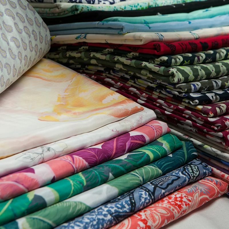 Листья с принтом/Цветочные/Животные/Пейсли/горошек/леопардовая смесь из шелка хлопчатобумажная ткань, шитье для платья, юбки, рубашки, ремесла по двору