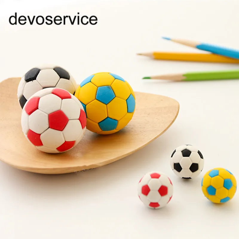Novelty Removable Football Shape Eraser Rubber Erasers Gomme Material