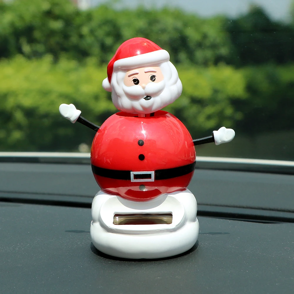 YOSOLO Santa Claus Car Ornament Dashboard Decoration Solar Power Dancing Toy Christmas Style Swinging Ornaments Auto Accessories YOSOLO Santa Claus Car Ornament Dashboard Decoration Solar Power Dancing Toy Christmas Style Swinging Ornaments Auto Accessories