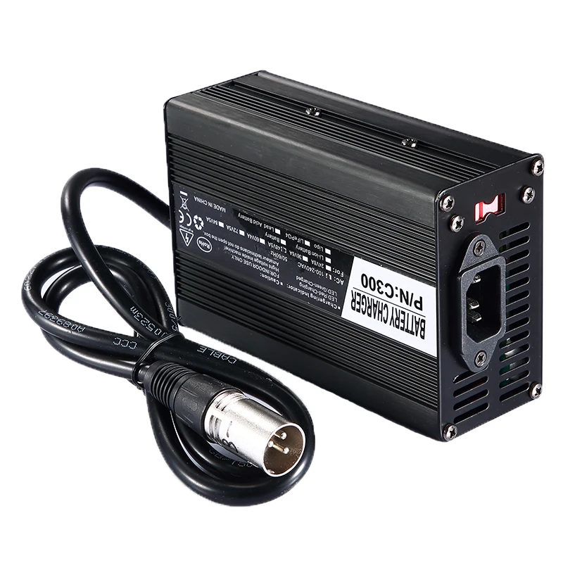 Discount Wholesale 5Pcs/lots Lithium Battery Charger 96.6V 5A li-ion Charger for 23S 84V electric bike Battery 84V 5A charger 3