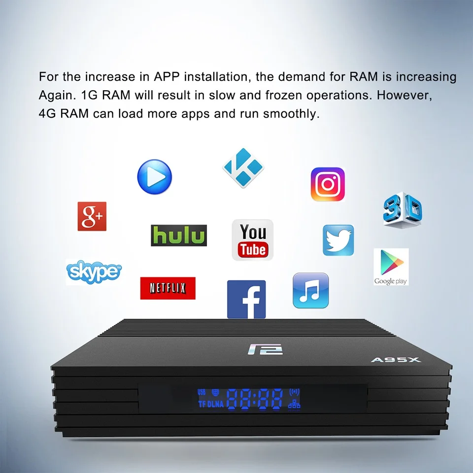 ТВ приставка A95X F2 Android 9 0 Amlogic S905X2 2 ГБ 4 16 32 64 4K смарт медиаплеер 4G и 5G Wi Fi Youtube