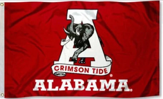 University of Alabama Flag 3 ' X 5 ' Fan bandera 150 X 90 CM bandera de