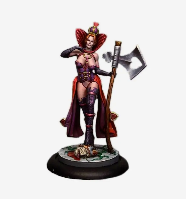 

1/32 54mm Queen Of Hearts- 54mm Historical toy Resin Model Miniature Kit unassembly Unpainted