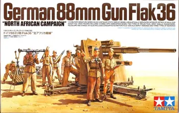 

1/35 German army Flak36 88mm gun Assembly model Toys Germany