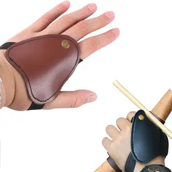 

1pcs Archery Leather Hand Guard Protective Gloves Left hand Arrow Bow Shooting Hunting Protector Compound Recurve Tradition Bow