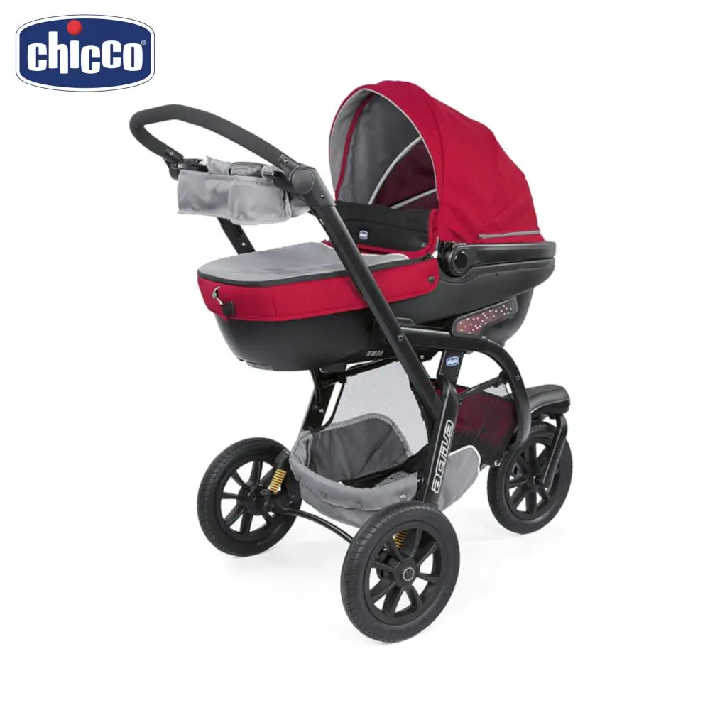 Коляска 3 в 1 Chicco Trio Activ3 - Цвет: Красный