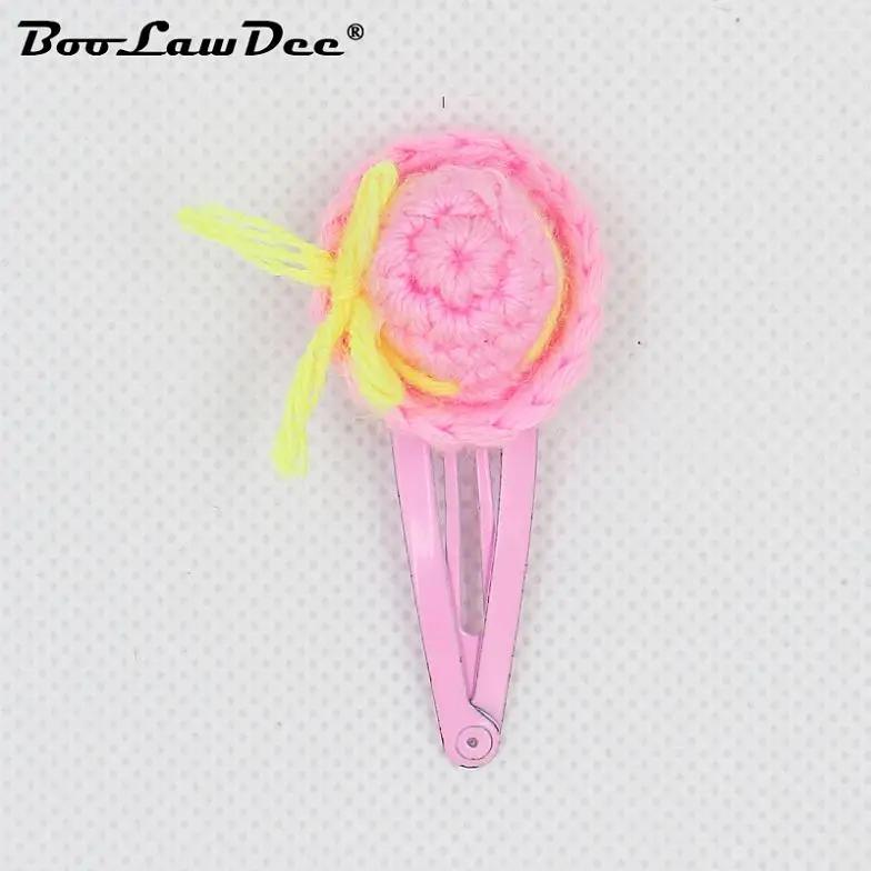 Pink Boolawdee девушка декоративные Hairgrips DIY головные уборы Заколку Для детей партия подарок аксессуары для волос цвета: оранжевый, розовый красный синий желтый g048a - Цвет: Pink