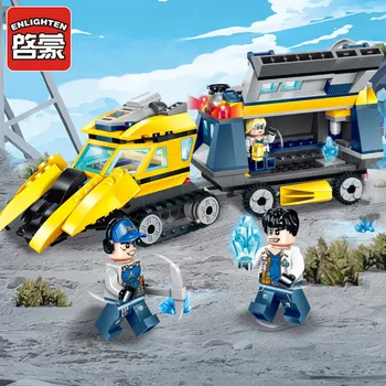 

Enlighten Construction Engineering Building Block Technic Kyanite Squad Laboratory RV 3 Figure 291pcs Educational Bricks-No Box