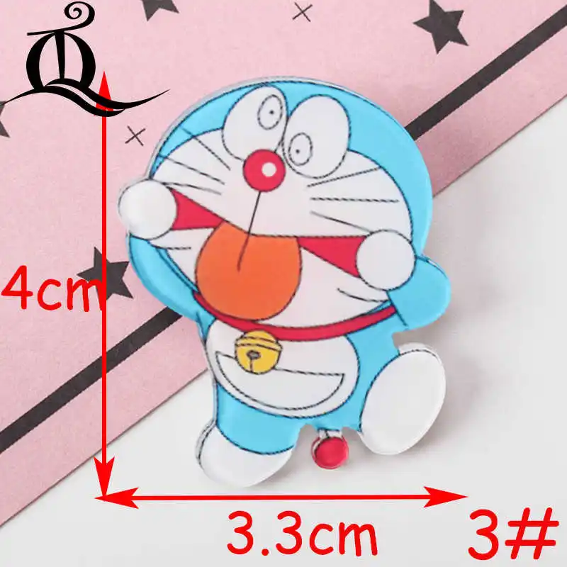 1 шт микс с принтом дораемон цельный акриловые значки Kawaii эмблемы на рюкзак