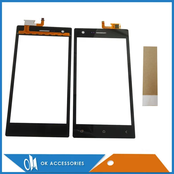 

High Quality Black Color For Micromax Q413 Touch Screen Digitizer Glass Panel With Adhesive Tape 1PC/Lot