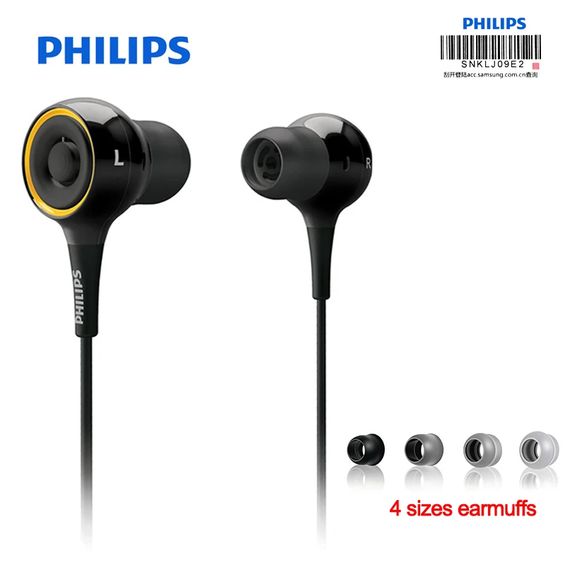 

Philips SHE6000 Sport Headset In-Ear Running Earphone with Bass Stereo 1.2m Cable Length for Huawei Xiaomi Galaxy